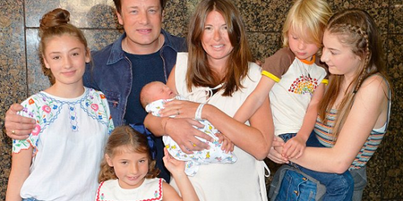 Jamie Oliver Is Defending Letting His Daughters Watch the Birth Of Little Brother River