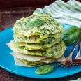 Spinach pancakes for St.Patrick’s Day? Any excuse to get in those greens…