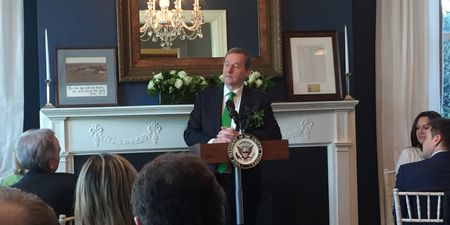 He’s only there a minute, but Enda Kenny has already made a balls of his American visit