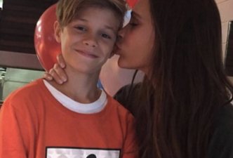 Romeo Beckham can now add ‘godfather’ to his list of achievements