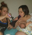 A breastfeeding mum has shared a disturbing ‘bong’ photo