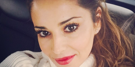 Cheryl is back at work after giving birth and looks incredible