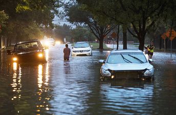 ‘It was exciting’: woman gives birth mid-hurricane in Texas
