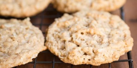 These 2-ingredient healthy cookies are the PERFECT after-school treat