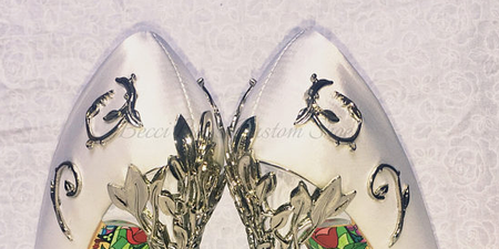 These Disney inspired bridal heels will make you feel like a princess