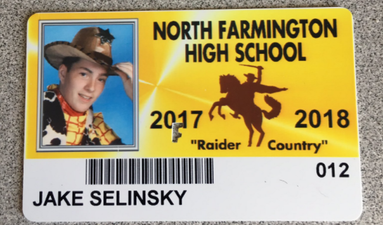 Students dress up for their photo IDs and they absolutely nailed it