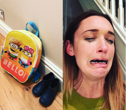 This mum’s reaction to leaving her child with the childminder is so relatable