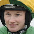 Champion jockey back in the saddle after giving birth 4 months ago