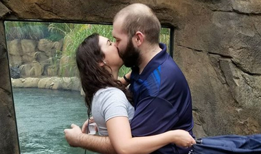 This couple’s engagement pics were photobombed in the cutest way ever