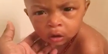 This video of a baby struggling to stay awake in the bath is too much