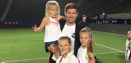 Fans divided as Steven Gerrard shows off 6-year-old’s 18-carat gold iPad