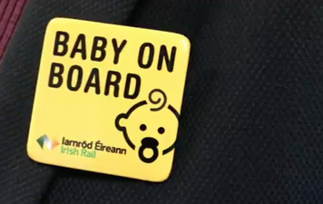 Pregnant women can now get a ‘baby on board’ badge from Irish Rail