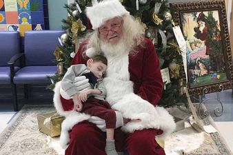 Santa visits hospice so terminally ill toddler can sit on his lap ‘one last time’