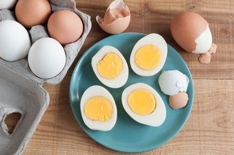 Note of warning… never heat your eggs up THIS way in the microwave