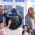 Anna and Jonathan Saccone-Joly share adorable gender reveal video