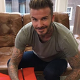 David Beckham making a baby laugh is exactly what we needed this morning