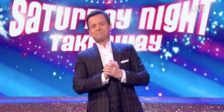 Dec thanks fans for support after presenting Saturday Night Takeaway solo