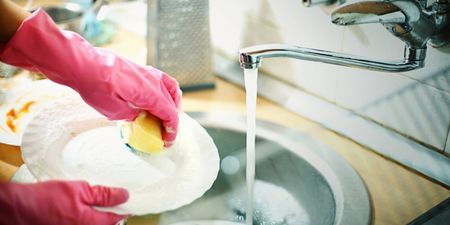 Washing the dishes has been proven to decrease stress levels, so silver lining