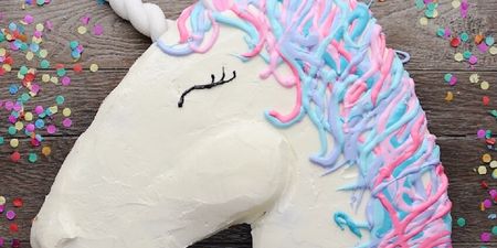 Here’s a unicorn pull-apart cake that only requires a handful of ingredients