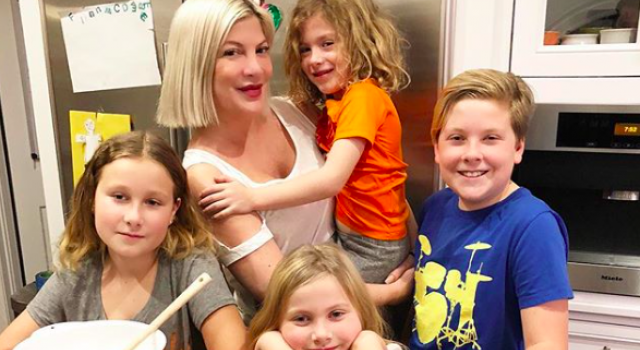 Tori Spelling accused of dissing stepson in 'National Love Our Children Day' post