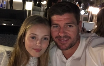 Steven Gerrard criticised after daughter sells hoodies online encouraging diets