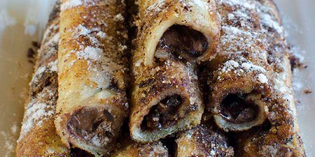 French toast Nutella roll-ups are the weekend breakfast of dreams