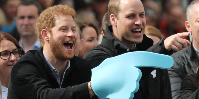 The palace just shared the cutest childhood photo of Princes William and Harry