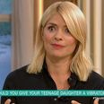 Holly Willoughby looked horrified during a chat about teenagers using vibrators