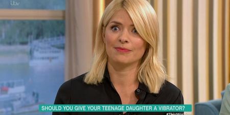 Holly Willoughby looked horrified during a chat about teenagers using vibrators