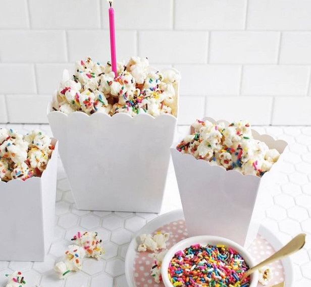 Chrissy Teigen’s amazing cake batter popcorn is what birthday party dreams are made of