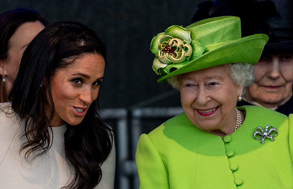 Meghan isn’t allowed to wear these shoes around the Queen and we would be raging