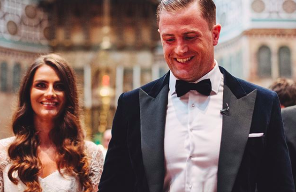 Congrats! Jamie Heaslip and wife Sheena have welcomed their first child