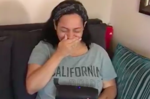 Husband surprises wife with gender reveal using her late dad’s voice