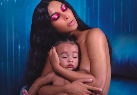 Kim Kardashian accused of photoshopping this photo of her kids