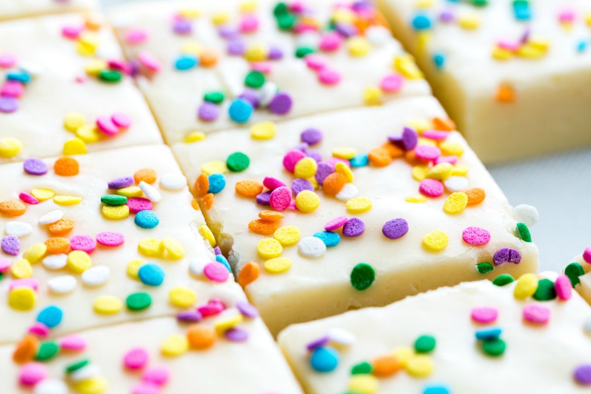 Birthday cake fudge is the easy treat to bookmark for upcoming kids’ parties