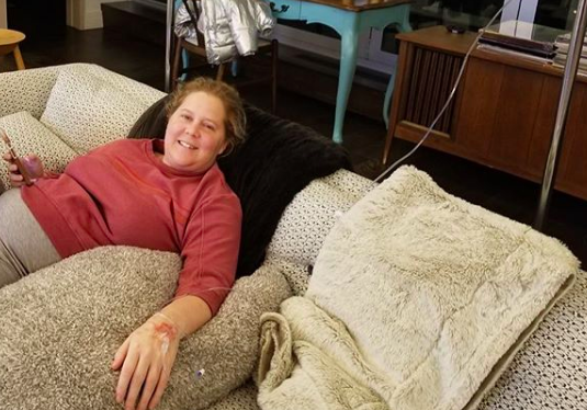 Amy Schumer shares Christmas morning sickness video and… been there!