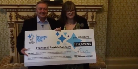 Frances and Patrick Connolly named as Co Armagh €130 million EuroMillions winners