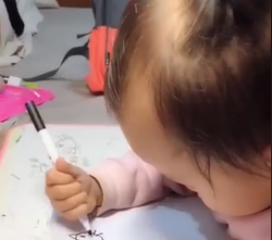 This baby can draw better than most adults and the internet is floored
