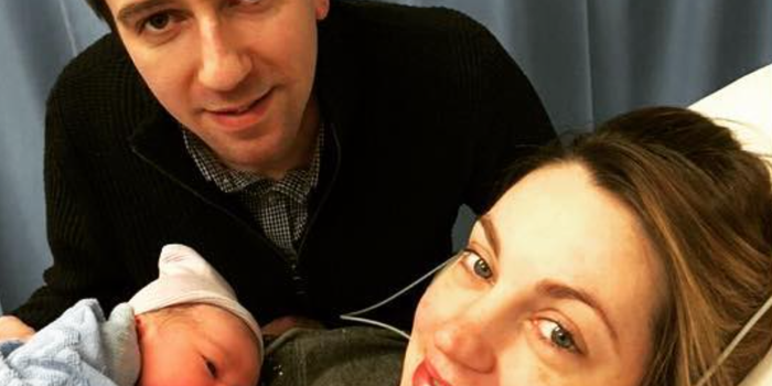 Simon Harris's baby daughter is the absolute head off him in this new photo