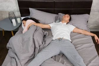 This bed automatically rolls mattress hogs back over to their side