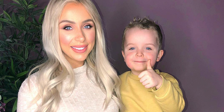 ‘He blew us away’: Rosie Connolly on introducing son Harry to her newborn