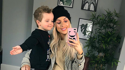 Rosie Connolly just shared an adorable snap of her son meeting his new baby sister