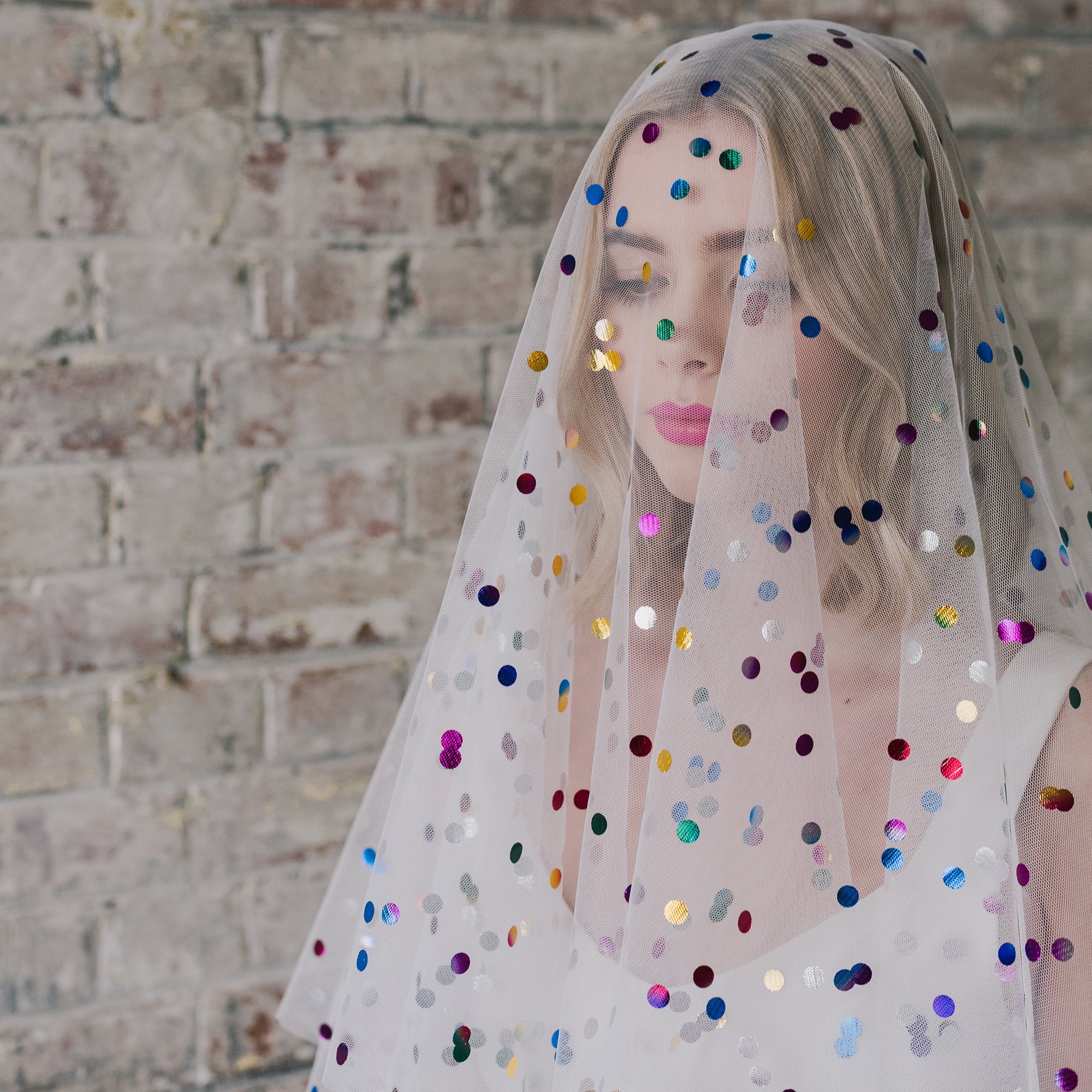 Rainbow veils perfect for brides who want something a little different