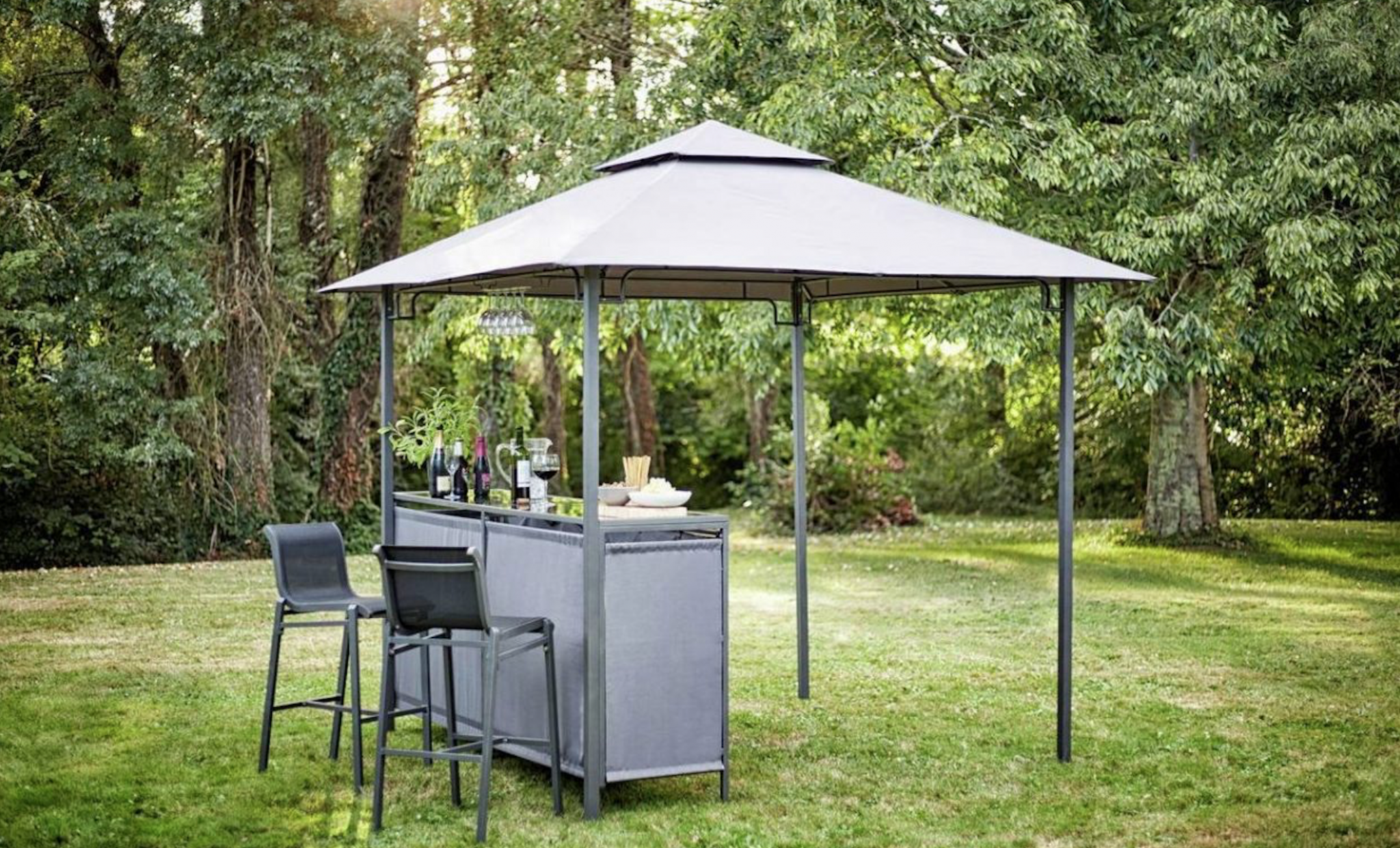 Run! This Argos gazebo with a built-in bar has just been reduced