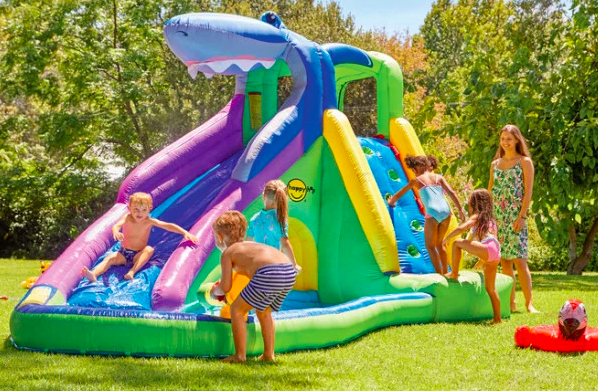 Lidl is selling a giant bouncy castle with a water slide this week