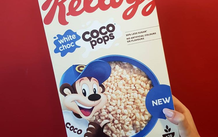 Kellogg’s has just launched white chocolate Coco Pops