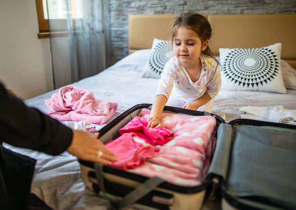 suitcase packing trick