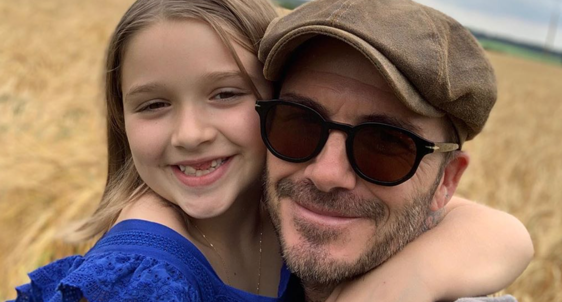 ‘Please stop growing up’: David Beckham shares adorable message as daughter Harper turns 8