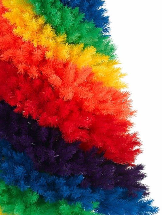 Rainbow Christmas trees are a thing and the kids are going to go crazy for them