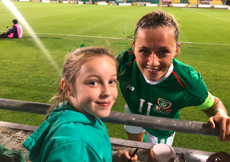 The eight-year-old football fan who’s so passionate about the Irish team, she went viral